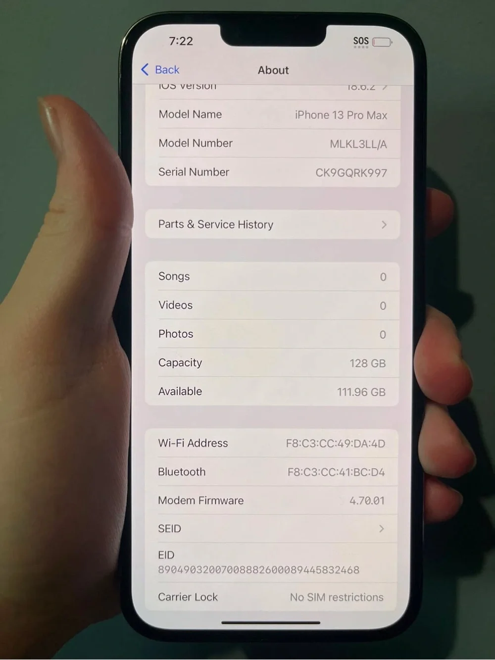 iPhone 13 Pro Max 128g Carrier Unlocked